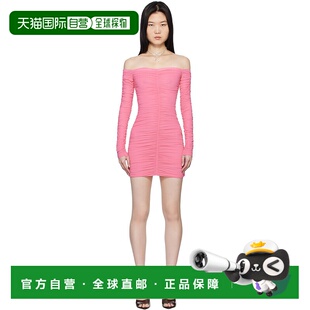 1h可退 香港直邮潮奢 Blumarine 蓝色情人 女士 粉色抽褶连衣裙 P