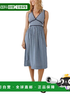 自营Bella Dahl Fit & Flare Midi Dress - navy 美国奥莱直发