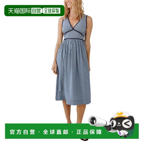 自营Bella Dahl Fit & Flare Midi Dress - navy 美国奥莱直发