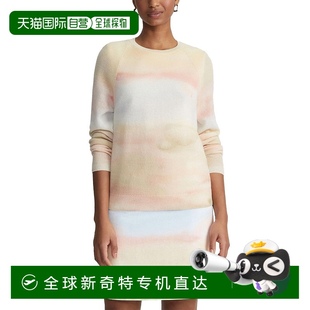 自营 Lafayette 148女士毛衣长袖 圆领羊绒针织宽松罗纹套头女装
