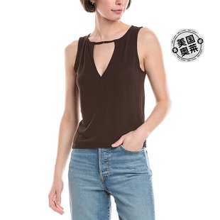 Deep Neck 自营 brown Denim Tank 美国奥莱直发性感 FRAME