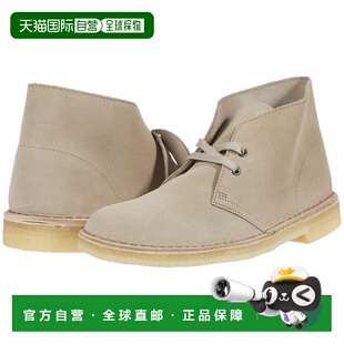 美国直邮Clarks 男士皮鞋靴子沙漠靴时尚麂皮真皮皮面男靴