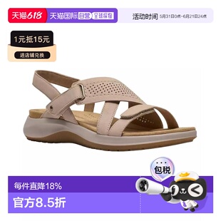 1h可退 【美国直邮】clarks 女士 凉鞋罗马鞋