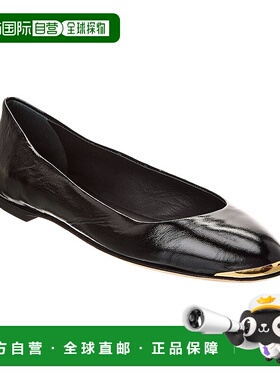 自营 Giuseppe Zanotti Amur 2.0 平底皮革 - 黑色 美国奥莱直发