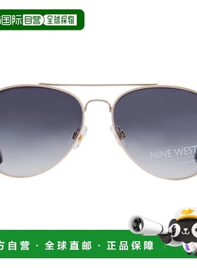 自营Nine West NW 23 478 GLD Smoke Pilot Ladies Sunglasses 10