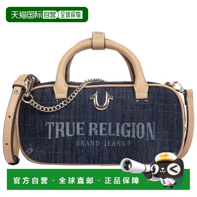 自营True Religion Bentley Denim & PU Mini Satchel – Women’