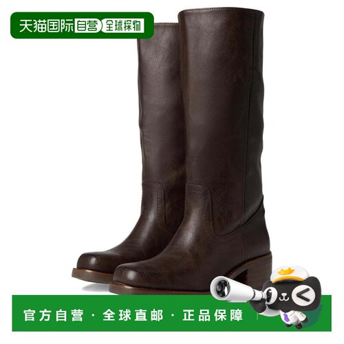 自营Frye and Co Miranda女士深棕色素食皮革膝盖高ZOGG3641-棕色