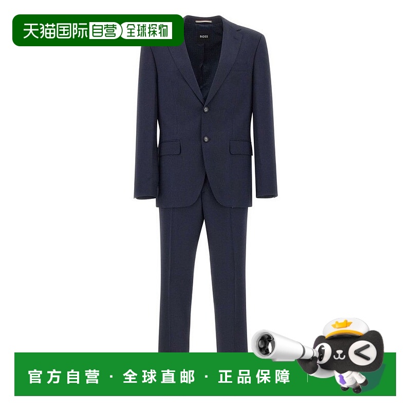 自营boss海军蓝定制西装-黑色 美国奥莱直发