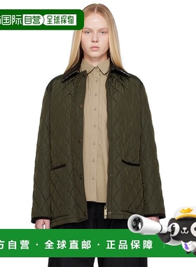 1h可退 香港直邮潮奢 Burberry 巴宝莉 女士 绿色 Broadway Quilt