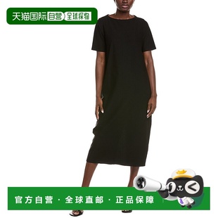 黑色 费舍尔蝙蝠领喇叭裙 美国奥莱直发 fisher艾琳 自营eileen