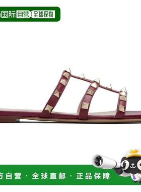 1h可退 香港直邮潮奢 valentino 华伦天奴 女士 红色 Rockstud Fl