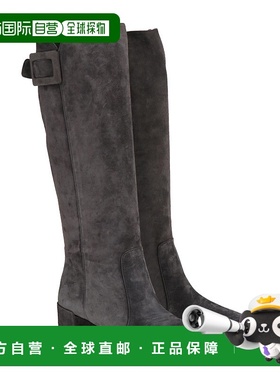 自营 Roger Vivier女式灰色靴子-灰色长筒靴 直发美国奥莱