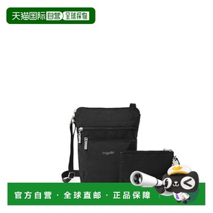 自营baggallini Women's Pocket Crossbody Bag with RFID Wristl