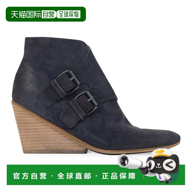 自营marsell蓝色磨砂皮靴子-蓝色 美国奥莱直发女靴