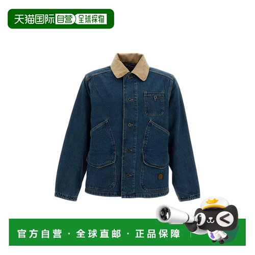 自营filsonClassic Denim Jacket with Corduroy Collar - blue