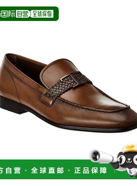 自营 tod'sTODs皮革乐福鞋-棕色 美国奥莱直发豆豆鞋男鞋一脚蹬