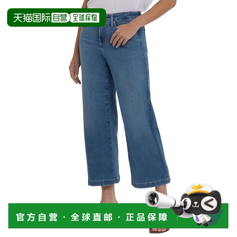 自营NYDJ Teresa Heyburn Wash Wide Leg Jean - medium wash 美