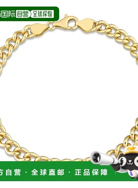 美国直邮Julianna B手链18k镀金纯银马衔索链式设计感简约时尚
