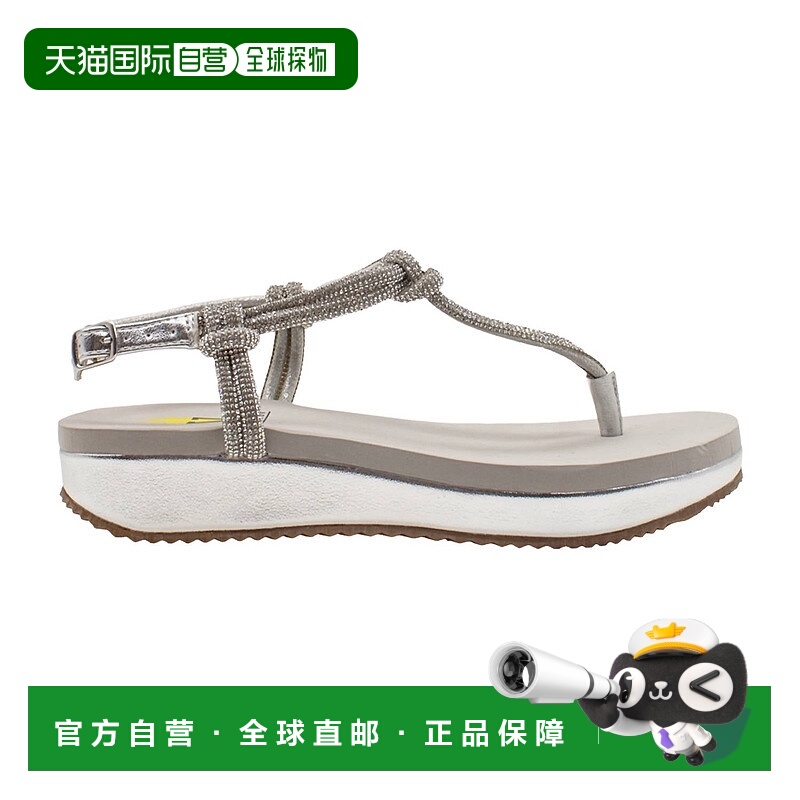 自营volatile银色女式Calypso凉鞋 美国奥莱直发
