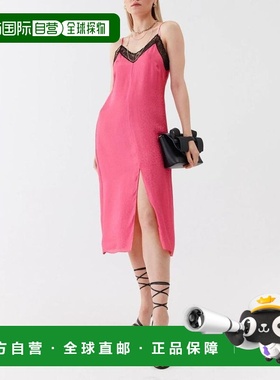 自营Patrizia Pepe Viscose Casual Women's Dress - fuchsia 美