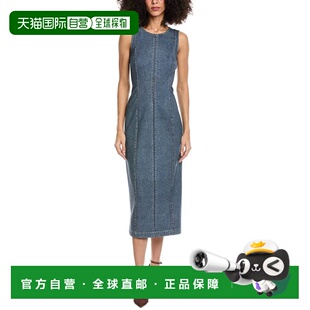 自营rag & bone Miramar Ponte Olivia Midi Dress - blue 美国奥