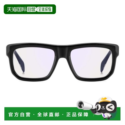 自营david beckhamDb 7137 Rectangular Black Acetate Sunglasse