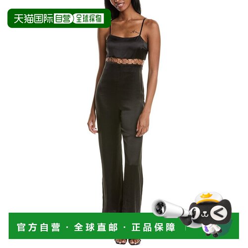 自营ba&sh三个 & SH连身裤-黑色 美国奥莱直发吊带连体裤
