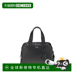 美国奥莱直发 自营 Prada皮革女式 手提包 黑色