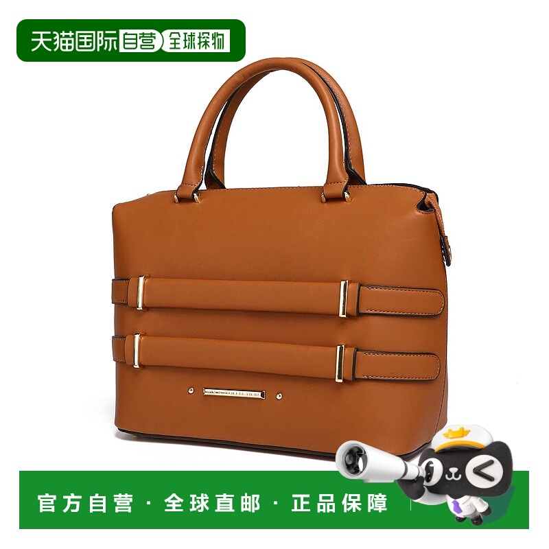 自营mia k collectionMia K的Leila女士手提包-干邑 美国奥莱直发