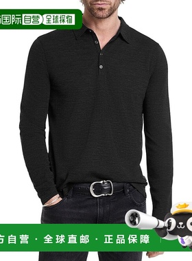 自营John Varvatos Maleo Regular Fit Wool-Blend Polo Shirt -