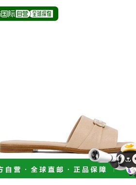 自营Salvatore Ferragamo Calfskin Flat Women's Sandals - beig