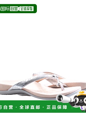 自营 Vionic女式Bella II银色长裤凉鞋I0929S2-021-银色 美国奥莱