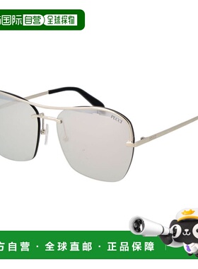 自营Emilio Pucci Metal Women's Sunglasses - silver 美国奥莱