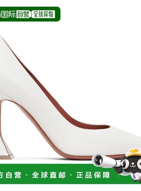 1h可退 香港直邮潮奢 Amina Muaddi 女士 白色 Ami Pump 高跟鞋 A