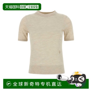 香港直邮潮奢 巴宝莉 1h可退 Burberry 女士 標誌刺繡針織上衣