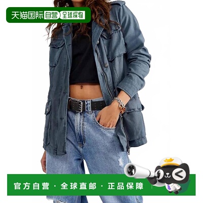 自营free peopleNot My Brothers Surplus Jacket In Deep Sea -