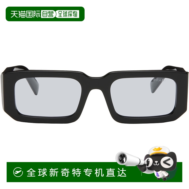香港直邮潮奢 Prada 普拉达 男士 黑色 Symbole 太阳镜
