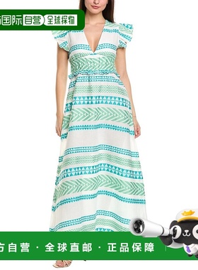 自营 Sail to Sable 提花长裙 - 绿色 美国奥莱直发连衣裙