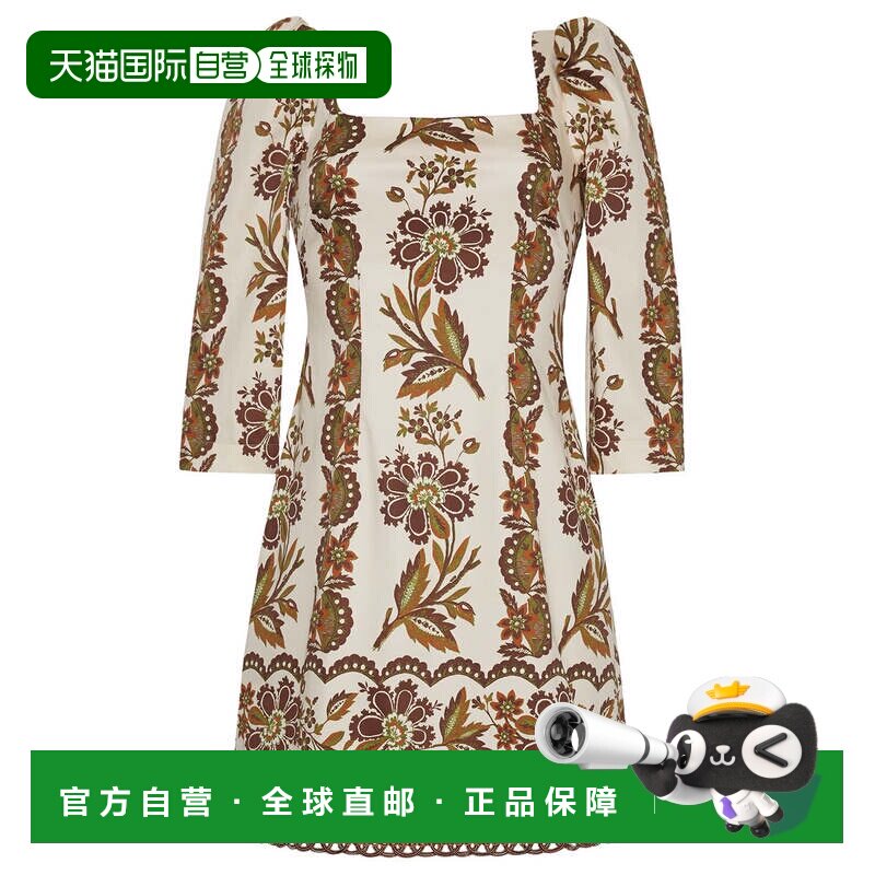 自营Cara Cara 女士 Belinda 迷你连衣裙，Olive Renaissance - o