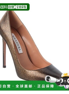 自营Aquazzura Purist 105 Pump - gold 美国奥莱直发