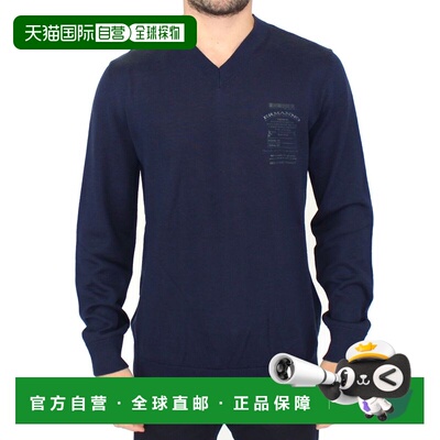 自营Ermanno Scervino Wool Blend V-neck Pullover Men's Sweate