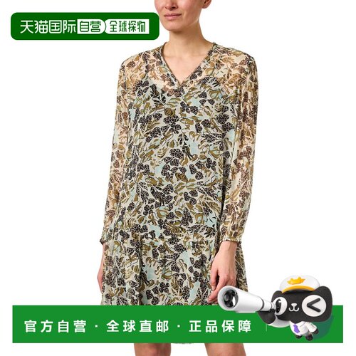 自营Marc Cain Sports V-Neck Mini Dress - green 美国奥莱直发