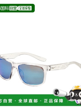 自营Nike Men's 59 mm White Sunglasses - crystal clear 美国奥