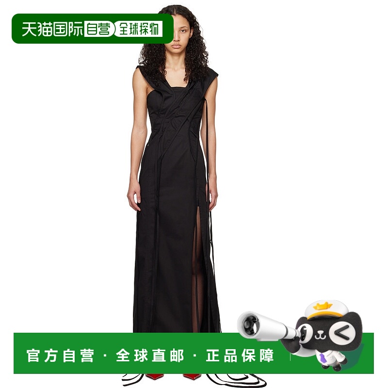 1h可退 香港直邮潮奢 Jade Cropper 女士 黑色 Asymmetric 连衣裙