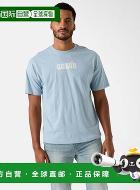 自营guessCalix Crewneck Tee - coronado blue 美国奥莱直发