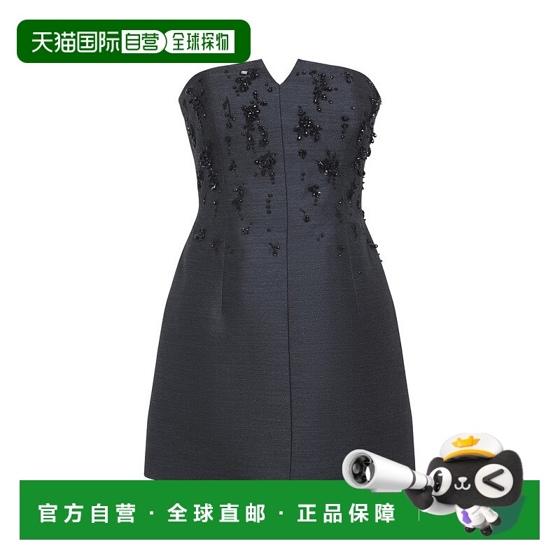 自营alberta ferrettiStructured Strapless Mini Dress - black