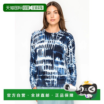 自营yal new yorkNavy Abstract Print Knit Sweater - navy 美国