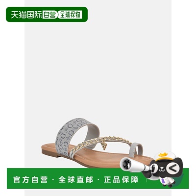 自营 guess李维亚链凉鞋-浅蓝色 美国奥莱直发新款