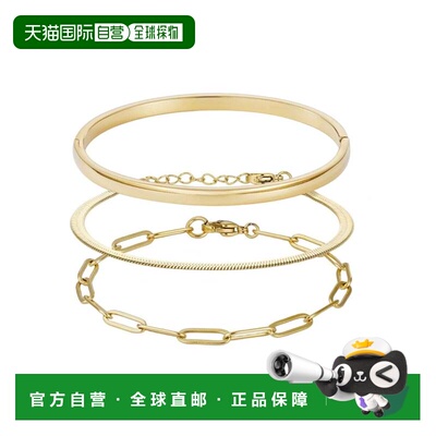 自营adorniaTarnish Resistant 18k Gold Plated Cuff, Paperclip