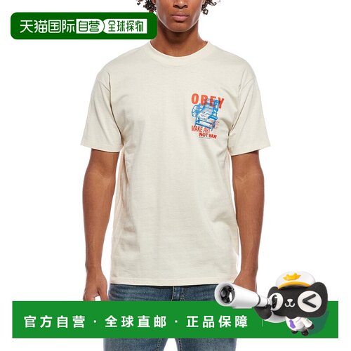 自营obey奥比T恤-米色 美国奥莱直发